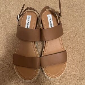 Steve Madden Tan Leather Sandals